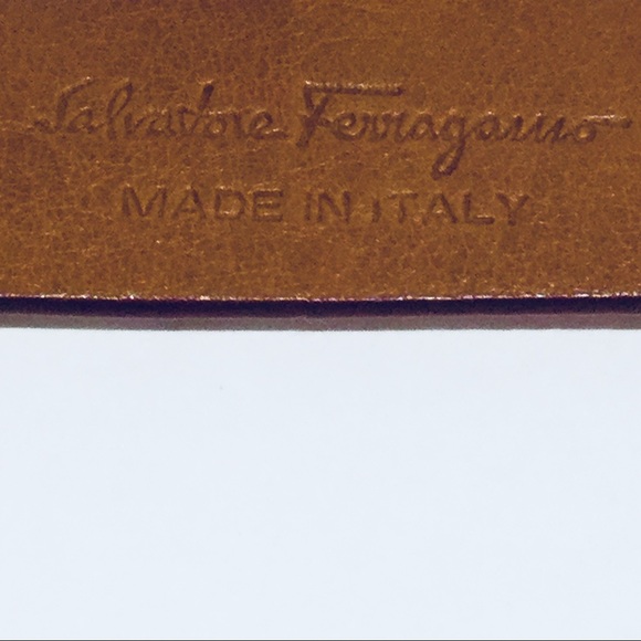SALVATORE FERRAGAMO GANCININ LEATHER BELT.